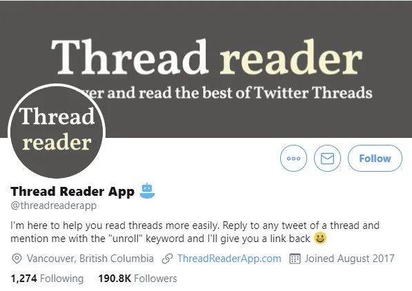 Thread Reader App, Nativex