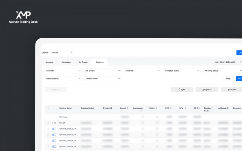 XMP function demonstration, Nativex