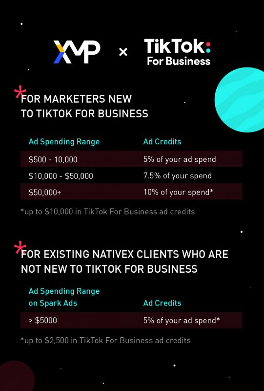 nativex tiktok for business incentive program