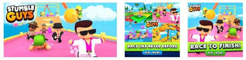 Stumble Guys' ad creatives